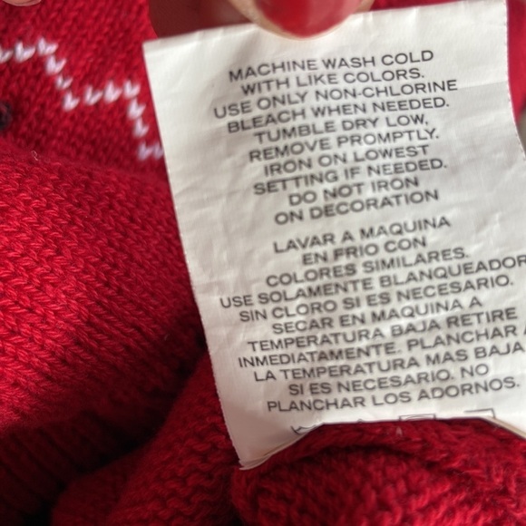 Dockers Baby Boys Christmas Reindeer V-neck Pullover Sweater Vest Size 18 Months - Picture 5 of 9